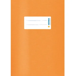 Herma Heftumschlag mit Baststruktur orange Kunststoff DIN A5