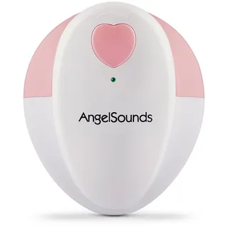 AngelSounds Babyphone JPD-100S Fetal Doppler rosa|weiß