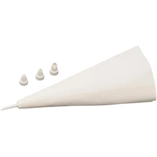 Fackelmann Zenker 42786 Spritzbeutel 31cm, Patisserie, Weiß