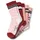 Socken 5er Pack in Rot/Rosa/Weiß 35-38