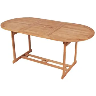 vidaXL Gartentish 180 x 90 x 75 cm natur