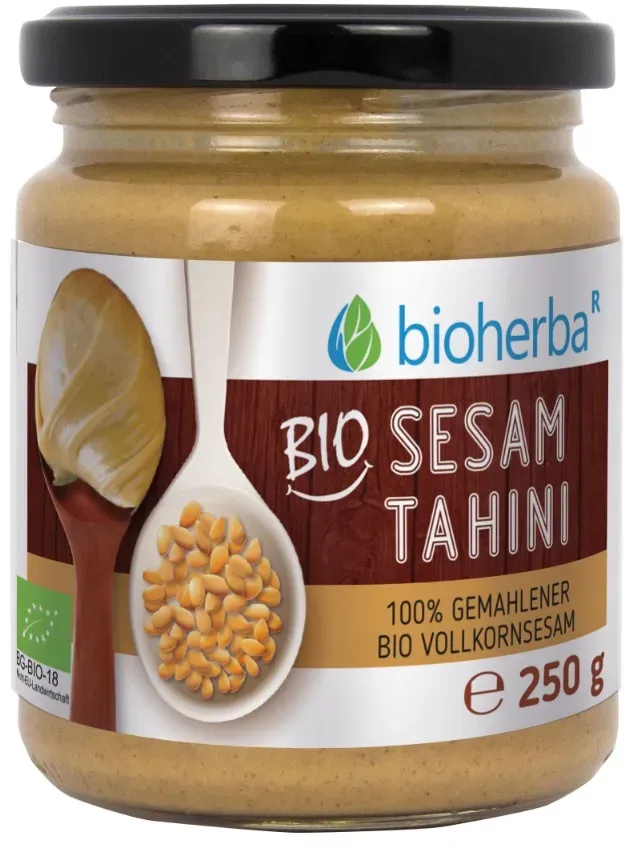 Bio Sesam Tahini 100% gemahlener Bio Vollkornsesam 250 g