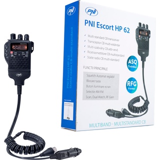 PNI Escort HP 62, Multi Standard, 4 W, 12 V, AM FM, 5- stufig Einstellbarer ASQ, 9 stufiger HF Verstärkung, Dual Watch, Scan, Lock