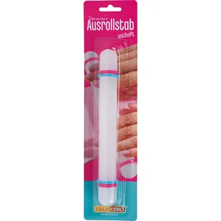 DECOCINO Ausrollstab – 3-teilig, ca. 23 cm lang – antihaftbeschichteter als Teigrolle zum Ausrollen von Marzipan, Blütenpaste, Roll-Fondant