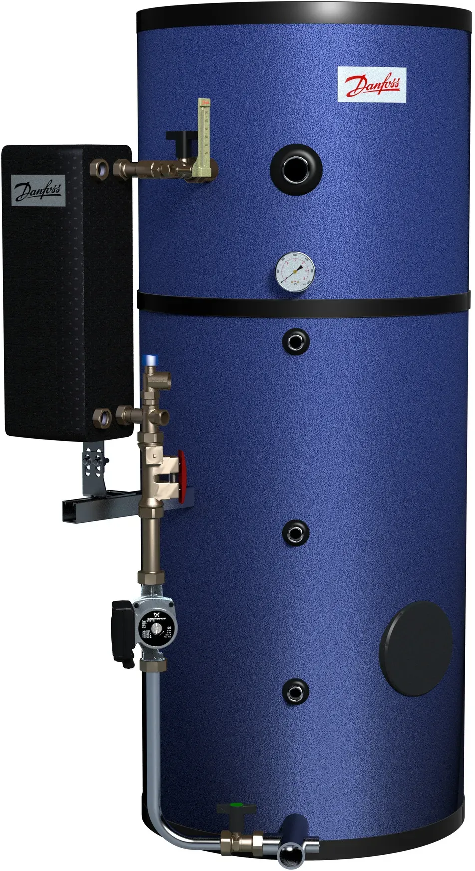 Danfoss TW-ThermoDual-S 200-25 Cu HEX Speicher 200l, Anschlussleistung 25kW