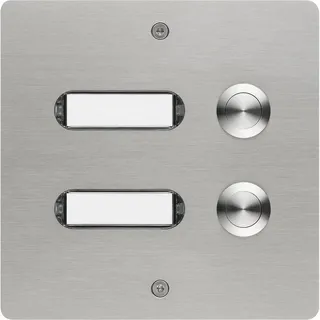 Grothe 55502 Klingeltaster mit Namensschild Edelstahl V2A