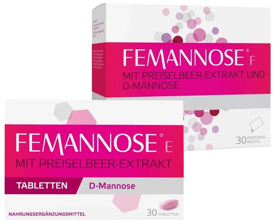 Femannose E Tabletten (30 stk) & Femannose F Granulat (30 stk)