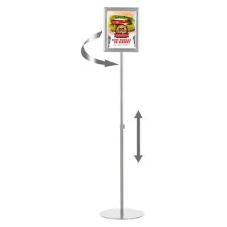 update displays Infoständer Economy silber DIN A4
