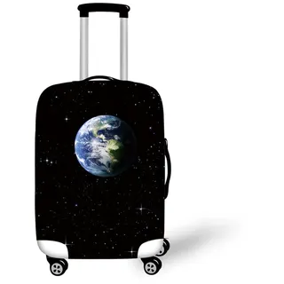 Muiuou Elastische Kofferschutzhülle, 3D Print Trolley Schutzhülle Koffer überzieher,Waschbare Anti-Kratzer Staubdichte Fall Trolley Protector Kofferschutz 18-32 Zoll (S (18-20 Zoll),Stil 15)