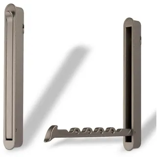 SO-TECH® Klapphaken Design Garderoben Klapphaken ZILLY BA 96-128 mm, (2-St) silberfarben 14 cm