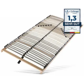 Sleepneo Lattenrost 100x200, Ergonomischer 7 Zonen Lattenrost aus Buchenholz, 42 Latten, Hergestellt in Deutschland, Lattenrost Selbstmontage, Traglast 150kg