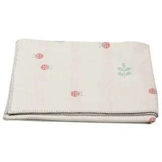 David Fussenegger Kinderdecke Lena 'Käfer' 100 x 150 cm Rohweiß