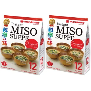 MARUKOME, Dunkelrote Misopaste (Puro Yo Aka) für Suppe, 224,55 g (Packung mit 2)