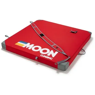 Moon Climbing Pluto - Bouldermatte - retro stripe true red