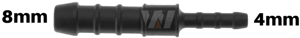 WamSter® I Schlauchverbinder Pipe Connector reduziert 8mm 4mm Durchmesser