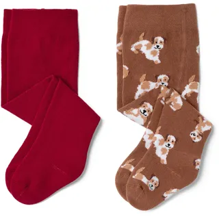 Tchibo - 2 Paar Baby-Strumpfhosen - Herren - Gr. 86/92 - rot