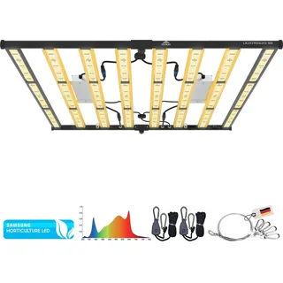 The Hookah THE Grow LED LIGHT Licht Pflanzen Lampe Vollspektrum UV+IR Growlampe Wachstumslampe Dimmbar, Growbox Leistung: 800 Watt