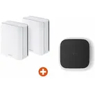 Bundle: ASUS ZenWiFi BT10 BE18000 Weiß Tri-Band WiFi 7 Smart AiMesh Extendable Router 2er Pack + Telekom Glasfaser Modem 2,5 Gbit/s schwarz