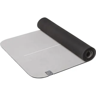 Energetics Yoga-Matte Natural Rubber Microfiber, Hellgrau/Schwarz, ONE SIZE