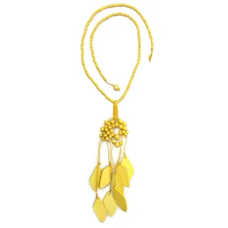 COLLEZIONE ALESSANDRO Lange Kette Nanni " in gelb | Gr.: onesize