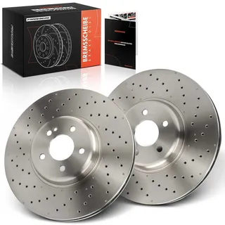 Frankberg Bremsscheibensatz inkl. 2x Bremsscheiben Vorne Belüftet Ø360mm Kompatibel mit GLC X253 E-Klasse T-Model S213 C-Klasse T-Model S205 Replace# A0004212312