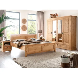 Schlafzimmer Kimberly 11 Kiefer 4-teilig Kleiderschrank Landhausmöbel
