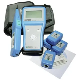 KURTH ELECTRONIC KE7200 PRO Kit Netzwerkprüfgerät Durchgang, Identifikation, Leitungsverfolgung, Polarität, Unterbrechung