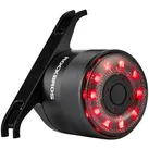 Rockbros Q1 LED Fahrrad-Rücklicht, USB-C, 7 Farben, IPX6, 50 Std Akkulaufzeit schwarz NO SIZE