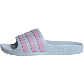 Adilette Aqua Glow Blue / Bliss Lilac / Glow Blue 28