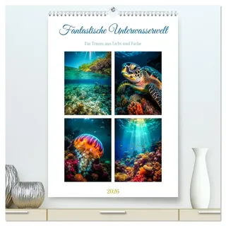 Calvendo Fantastische Unterwasserwelt (hochwertiger Premium Wandkalender 2026 DIN A2 hoch), Kunstdruck in Hochglanz: Die Unterwasserwelt ist ein ... und Pflanzen leben. (CALVENDO Tiere)