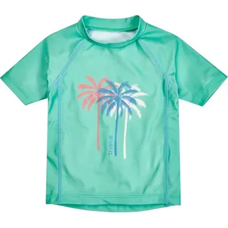 Playshoes Badeanzug UV-Schutz Shirt 1/2-Arm Palmen grün 74/80 - ca. 9-12 Monate