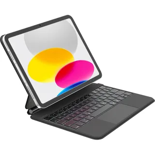 Belkin Pro Tastatur mit Hülle und magnetischem Ständer für iPad 10,9" (11. und 10. Gen.) Schwarz