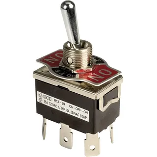 SCI R13-29E-01-HPH 250 V/AC 10 A, 2 x Ein/Aus/Ein rastend 1 St.