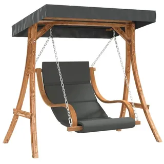 vidaXL Hollywoodschaukel mit Auflage und Dach Massivholz Fichte