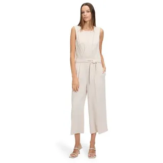 Betty&Co Overall Damen ohne Arm (1-tlg) Falten beige|grau M (38)