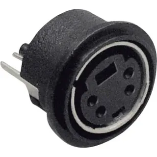 TRU Components Miniatur-DIN-Rundsteckverbinder Buchse, Einbau vertikal Polzahl: 8