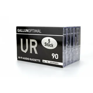 GALLUNOPTIMAL UR90 Audiokassetten 90 min. Leerkassetten 5er Pack - Leerkassetten 90 min