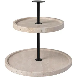 Villeroy & Boch Etagere Manufacture Travertine, rund, 22.5 cm, Tischkultur & Servieren, Etageren