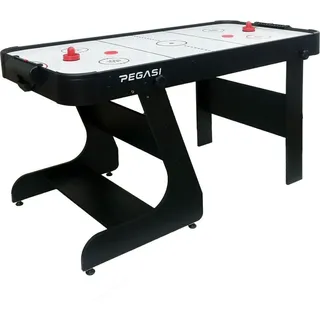 Pegasi Airhockey Tisch klappbar  Blizzard 5ft -  152x74x79cm  - Mit Punktezähler -  Air Hockey Table für Zuhause - Für Kinder und Erwachsene - I... - Schwarz