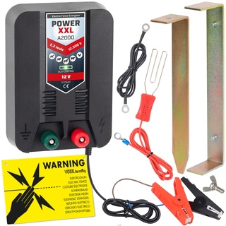 Power XXL A2000 - schlagstarkes 12V Weidezaungerät, lange Zäune