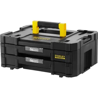 Stanley TSTAK IV Werkzeugkoffer mit 2 Schubladen schwarz 44 x 33,17 x 17,6 cm