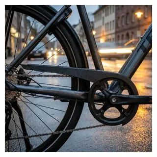 Horn Catena 05-3 Kettenschutz schwarz, für 3-fach Kettenblätter bis 48 Zähne, längenverstellbar 320-420 mm, robuster ABS-Kunststoff