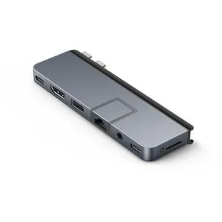 Targus HyperDrive Dual USB-C Hub w univ. USB-C® ext adaptor - Blue