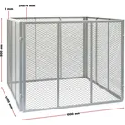 Wiltec, Komposter + Gartensack, Komposter 100x100x80cm Gartenkomposter Metall Kompostbehälter Biokompost 800 l)