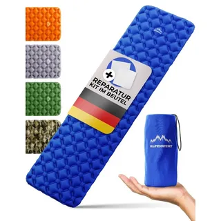 alpenwert ALPENWERT® Isomatte Outdoor [Kleines Packmaß & Ultraleicht] Luftmatratze perfekt für Camping, Wandern, Backpacking UVM. - Schlafmatte aufblasbar