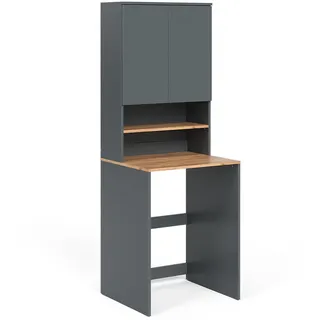 Vicco Waschmaschinenschrank Viktor 68 x 88,2 x 60 cm Anthrazit/Goldkraft Eiche