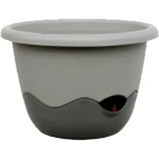 Plastia Blumenampel, Mareta 30 anthrazit/grau - Grau