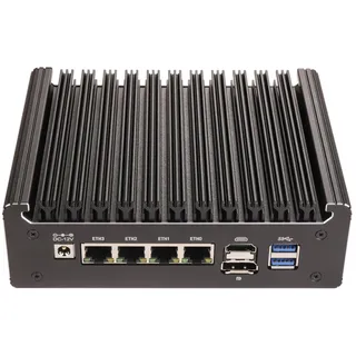 HSIPC Alder Lake N100 Quad Core Firewall Micro Appliance, Mini PC, Router, 4*i226-V RJ45 Port AES-NI