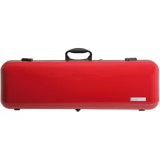 GEWA Violinkoffer AIR 2.1 - Made in Germany - rot hochglanz - Thermoplast-Schale - Leicht und bruchsicher - Zahlenschloss - Zubehörtasche/Notentasche - Rucksackriemen