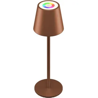 goobay Kabellose LED-Tischleuchte, aufladbar, dimmbar, 36cm, bronze